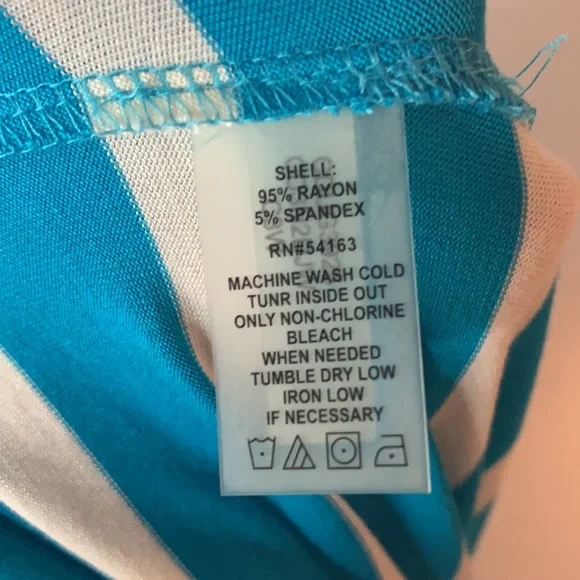 Calvin Klein Women’s Blue and White Striped Sleeveless Dress - Picture 6 of 6